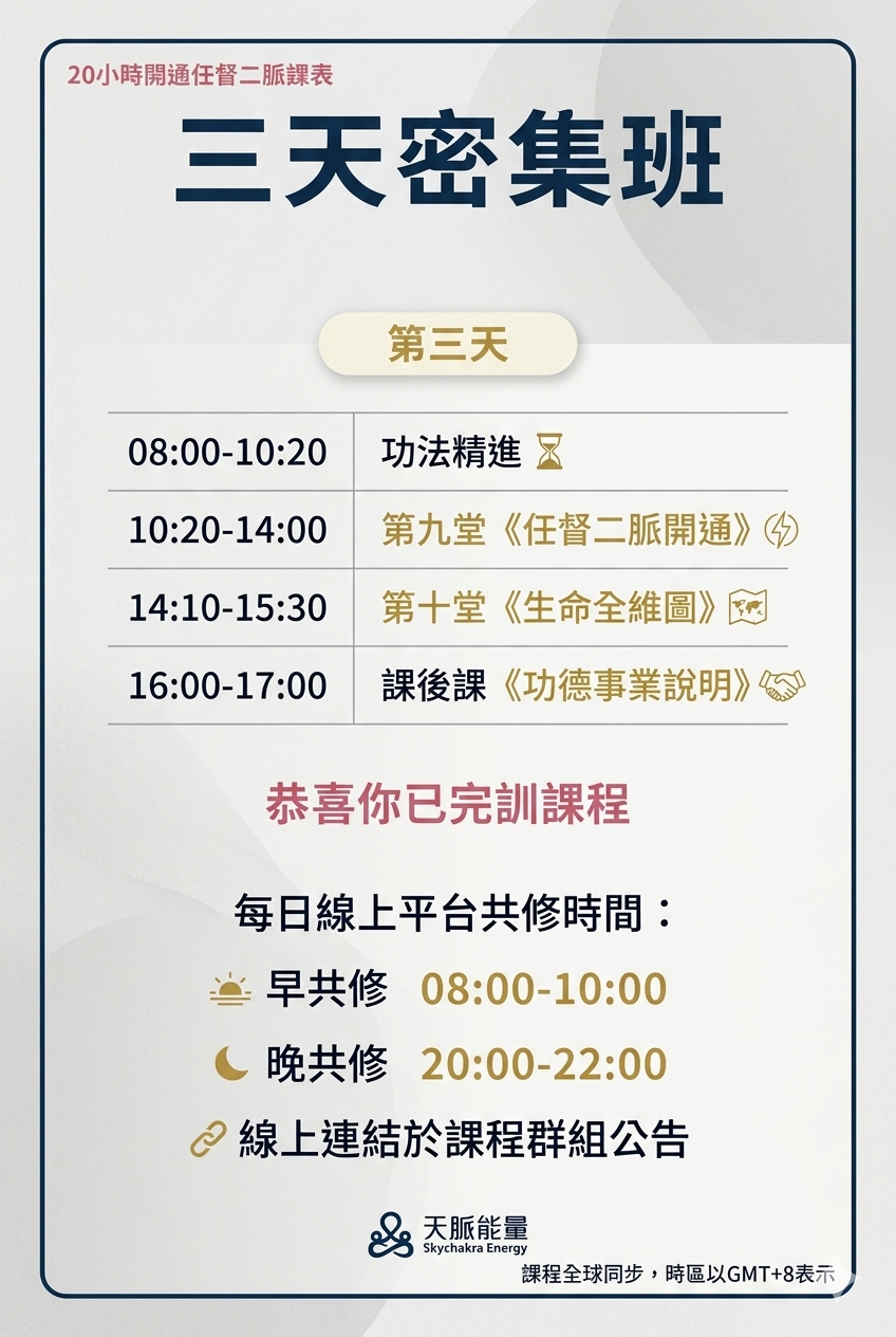 🌟 全球獨家！20小時開通任督二脈，身心全面轉變